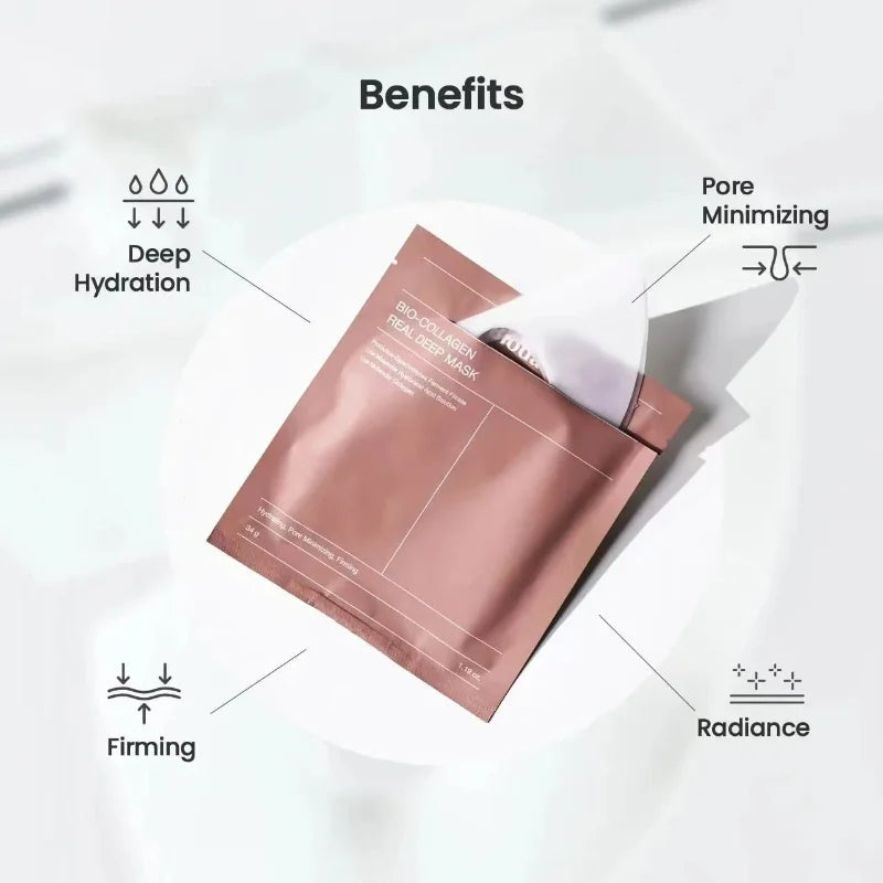 Bio Collagen Facial Mask – Hydrating, Brightening & Pore Care