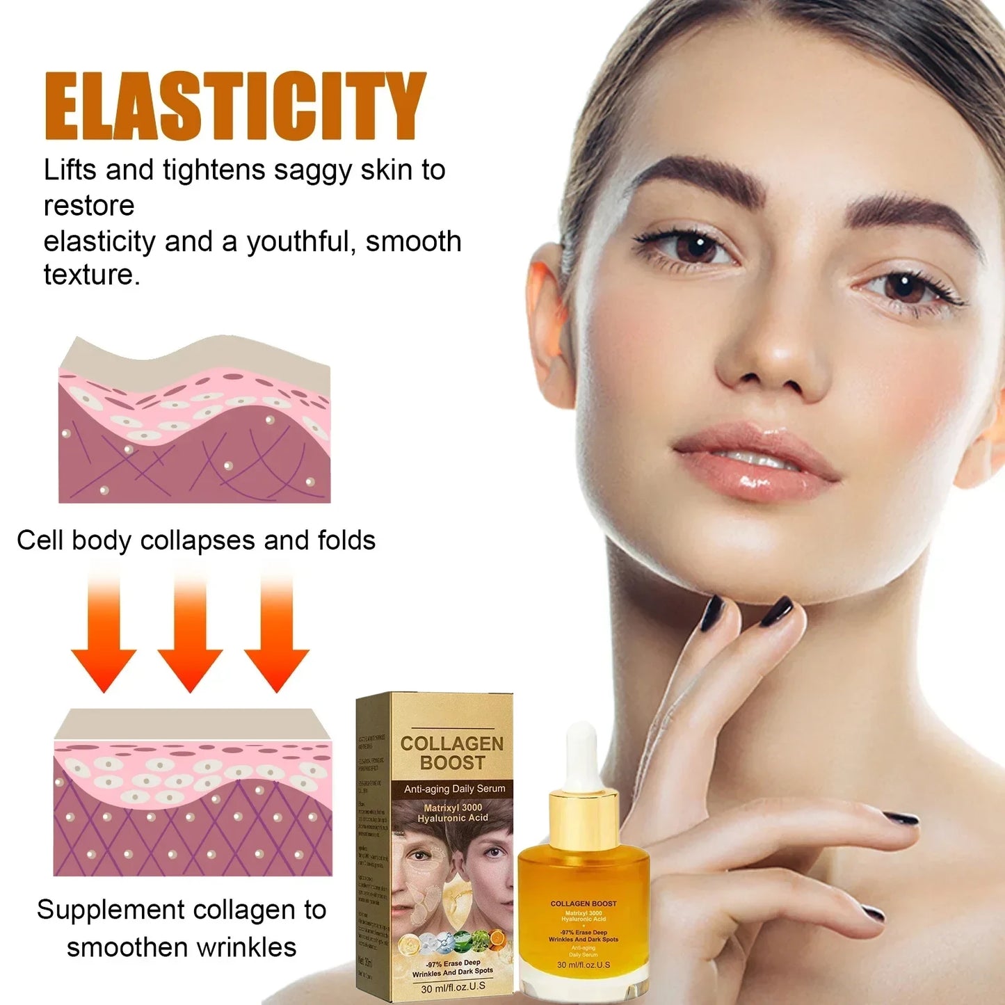30ml Collagen Facial Serum – Anti-Aging, Hydrating & Brightening