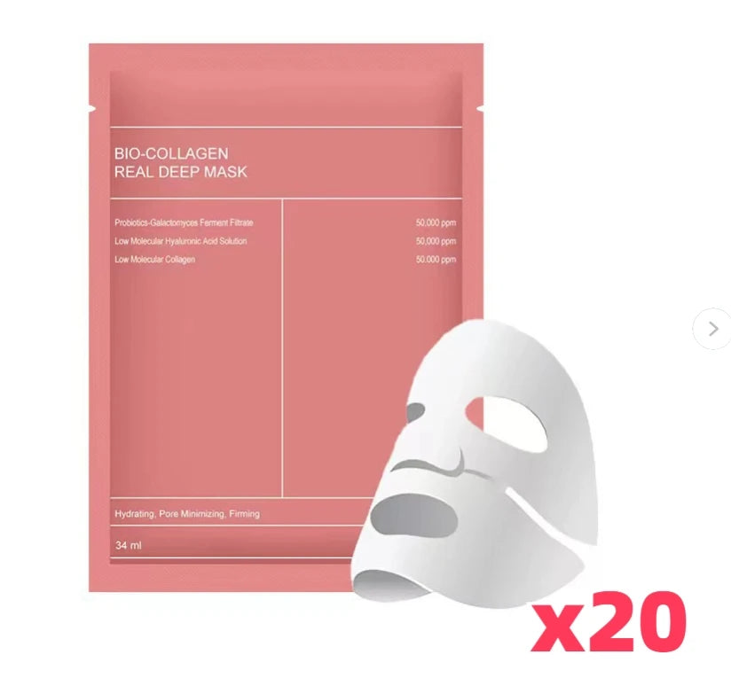 Bio Collagen Facial Mask – Hydrating, Brightening & Pore Care